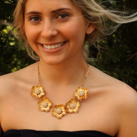 RELISTING Kate Spade Precious Poppies Gold Necklace - Picture 2 of 9